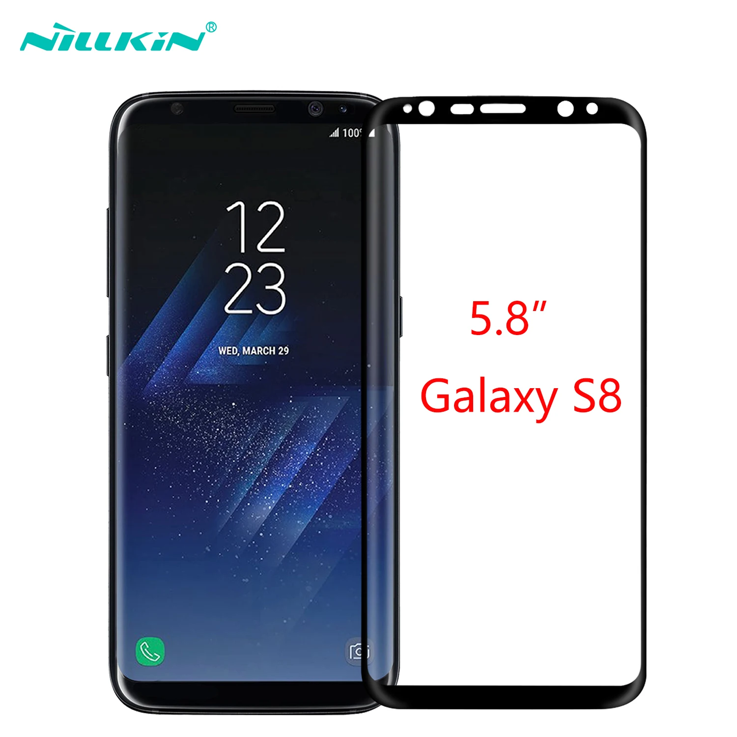 imágenes para 5.8 "Nillkin 3D CP + Max Curvada En Forma de Protector de Pantalla de Vidrio Templado Película Protectora de La Cubierta Completa para Samsung Galaxy S8 imágenes para 5.8 "Nillkin 3D CP + Max Curvada En Forma de Protector de Pantalla de Vidrio Templado Película Protectora de La Cubierta Completa para Samsung Galaxy S8