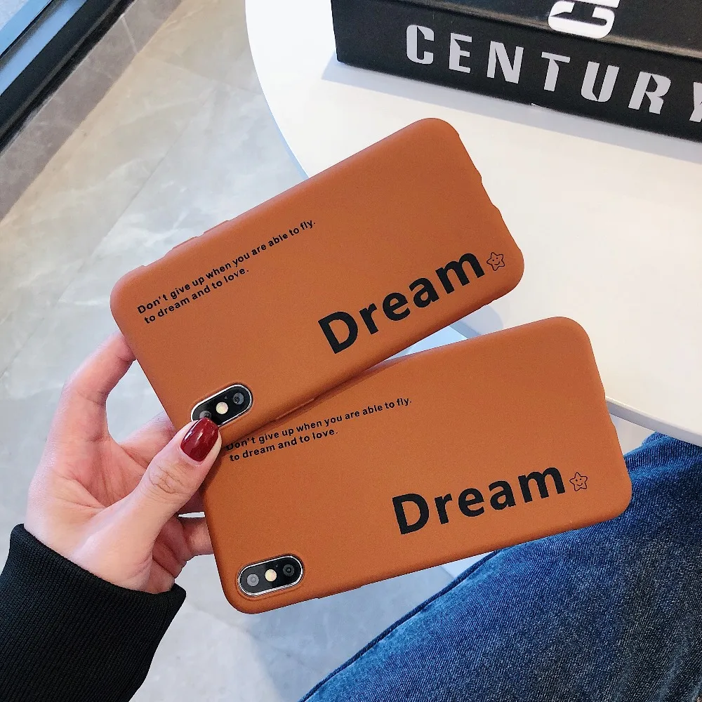 

For iPhone X Xs Max Phone Case Soft TPU Silicone Dream Ultra-thin Simple Back For iPhone 6 6S 7 8 Plus XR Cover