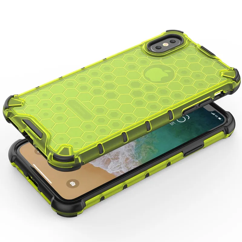 

Hybrid Armor Cover for Apple iPhone 7 8 Plus X XR XS Max Case Shockproof Case for iPhone X Cover Soft TPU + PC Heavy Duty Coque