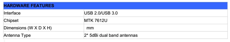 interface usb 3.0 wi-fi dongle