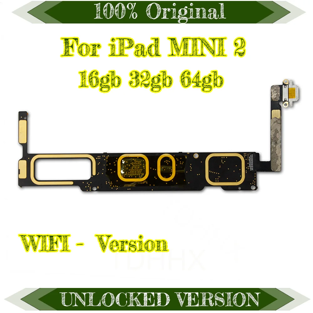 

Unlocked A1489 A1490 or A1491 For Ipad mini2 logic board For Ipad mini 2 Motherboard 16/32/64gb replacement mainboard with chips