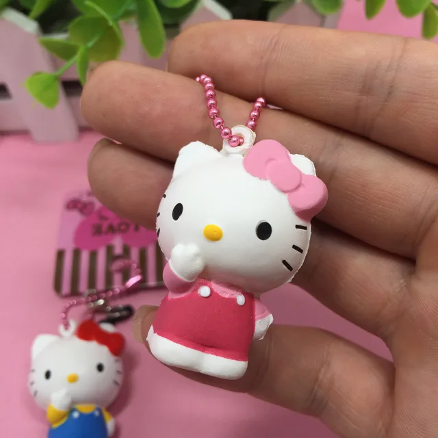 Hello Kitty squishy Mini 4cm Original Licensed package rare cute doll squishy cell phone Charm ...
