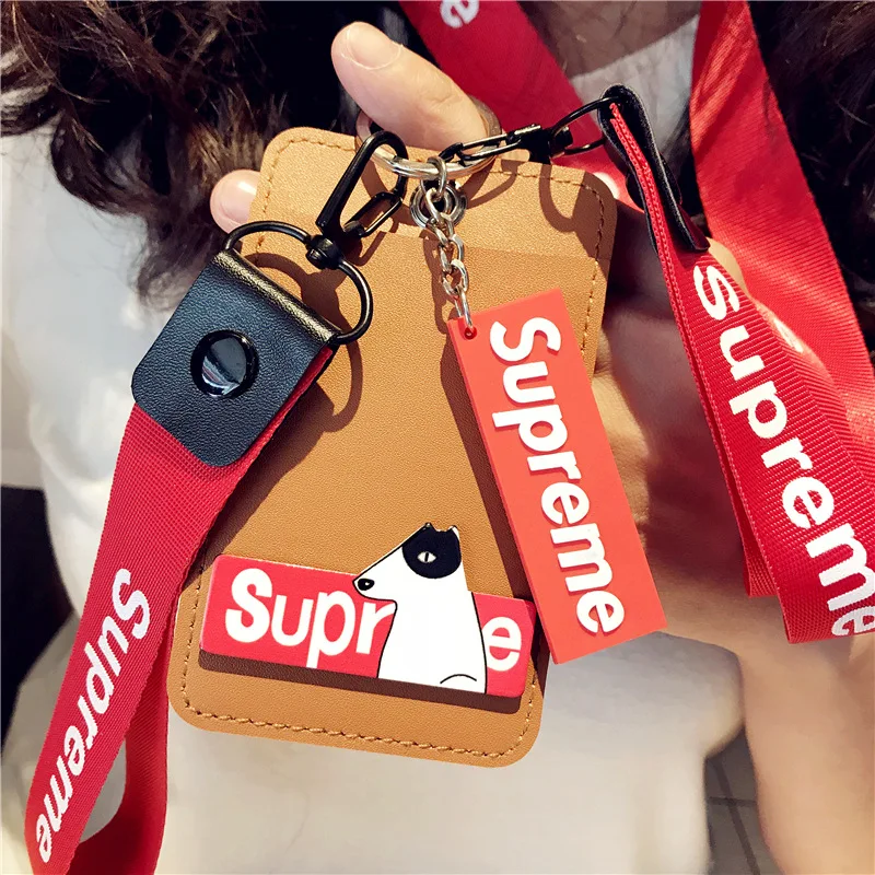 

Fashion trend tide card hanging neck card set key ring Passenger car card meal card elevator cover pendant A158