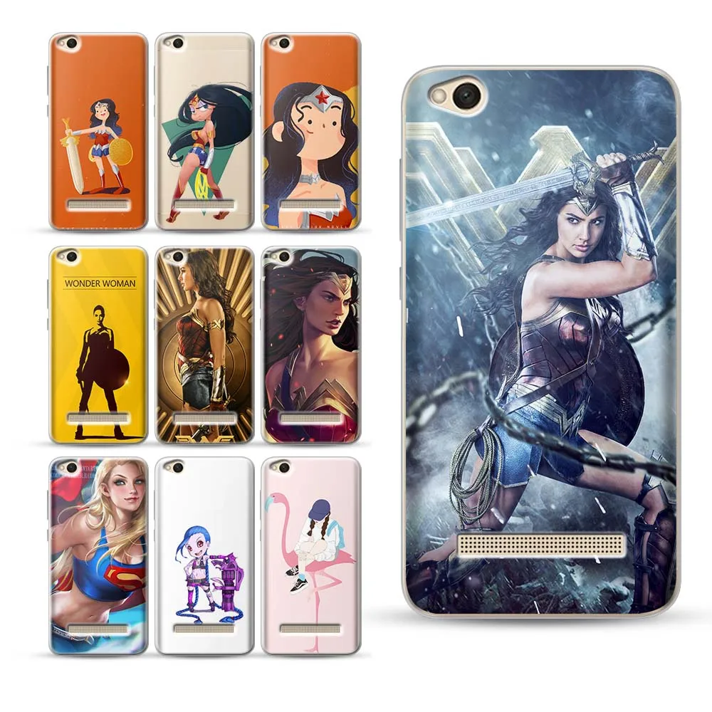 

Coque Wonder Woman for XiaoMi Redmi 5A Case 4X 5 5A 5 PlSupper hero for Redmi Note 5 case for funda Xiaomi Mi 8 case Mi 6 A1 5X