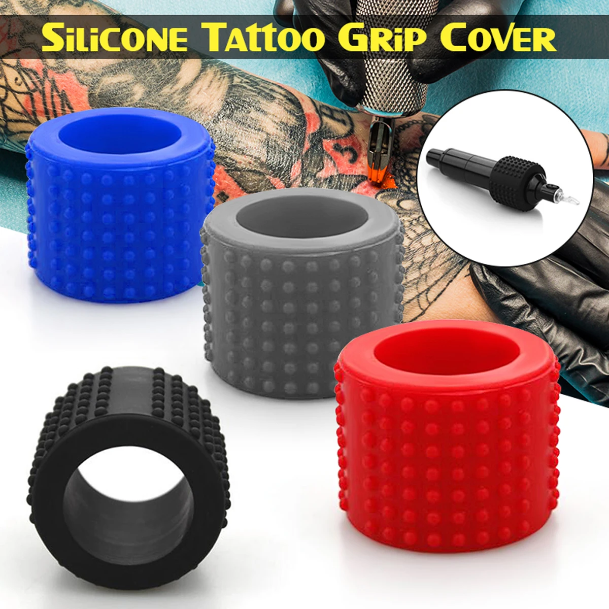 Silicone Comfortable Hand Cover For Tattoo Grip 25mm New Tattoo Grip