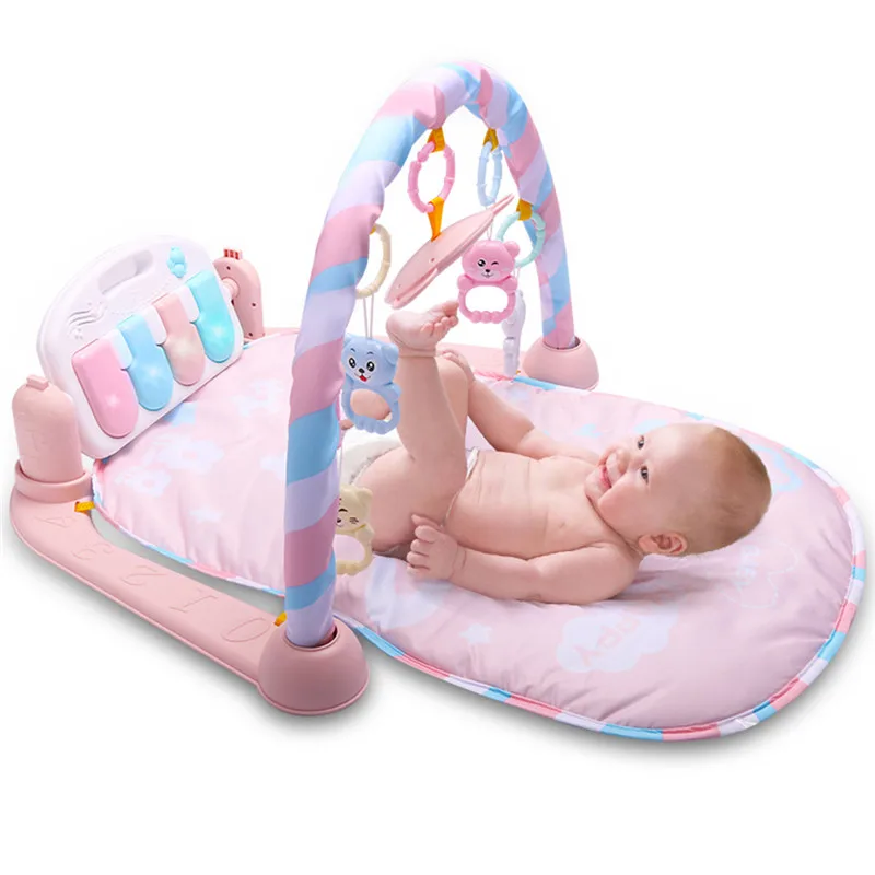 Baby Kick Play Piano Gym Fitness Frame Piano with Pedals Children Music