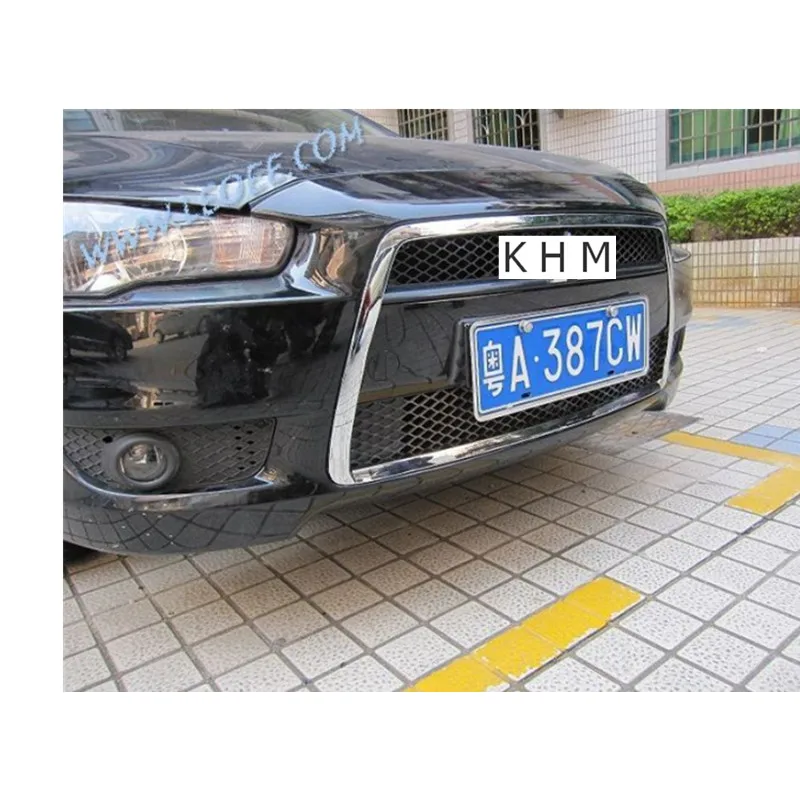

ABS Chrome front grille racing grids around the trim For Mitsubishi Lancer/Lancer X/Lancer Evo 2010-2013 Car-styling