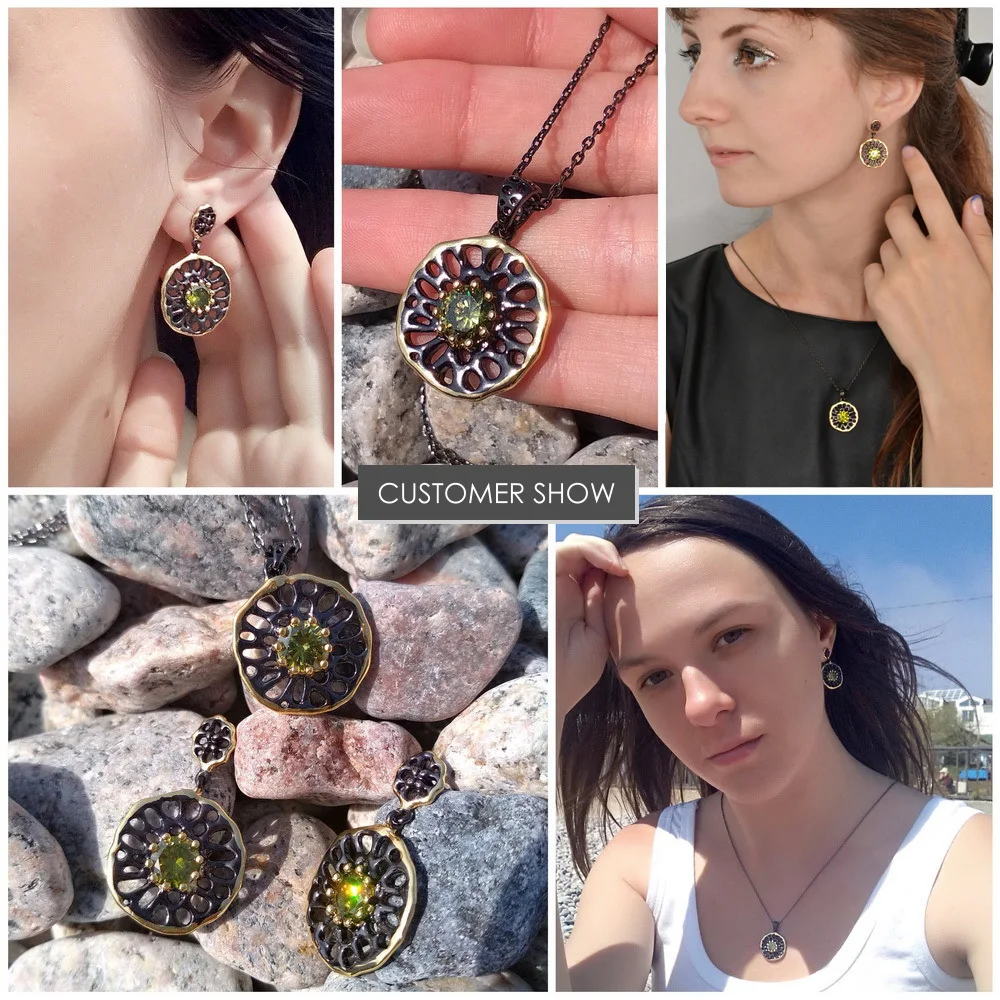 Женские серьги DreamCarnival 1989 в этническом цветочном стиле готическом E20|earrings for|jewel