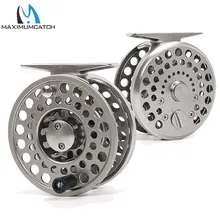 Maximumcatch Claisscal Clicker and Pawl Рыболовная катушка для ловли форели, 2-4 WT серебристая алюминиевая Классическая катушка для ловли форели