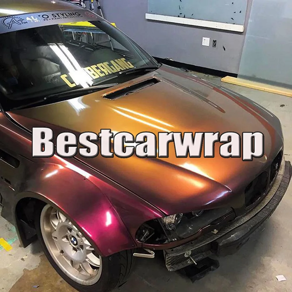 Gloss shift rainbow drift Car wrapping chameleon Flip Flop Car styling hexis avery (5)