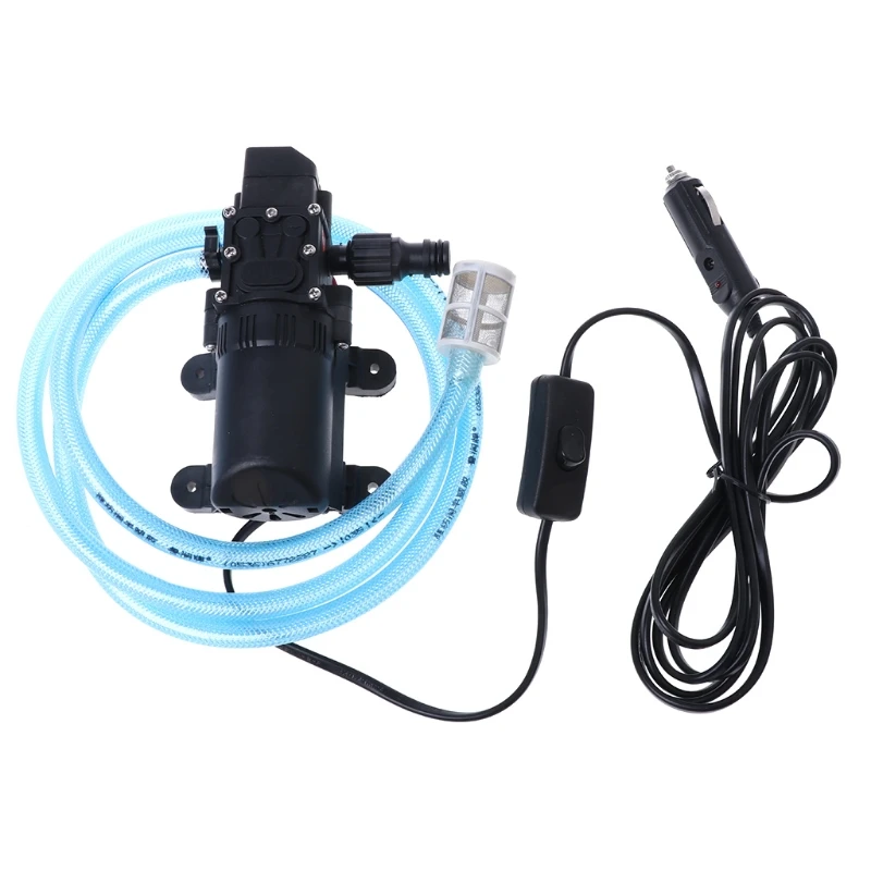 12V portable 100W 160PSI self-priming electric car wash high pressure cleaner with water pump new products qiang