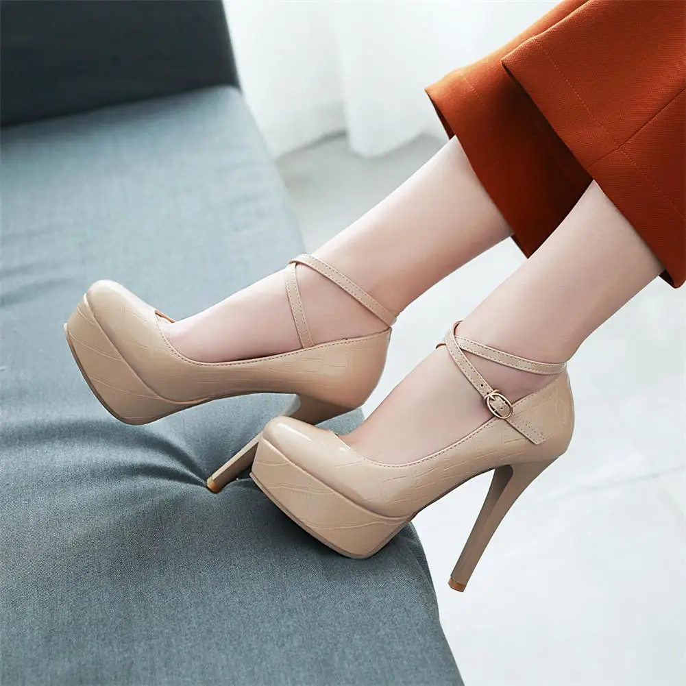 

SARAIRIS 2019 Sexy Classic cross-strap Big Size 34-43 Fashion Women Shoes Pumps Shoes Woman Thin High Heels Woman Shoes