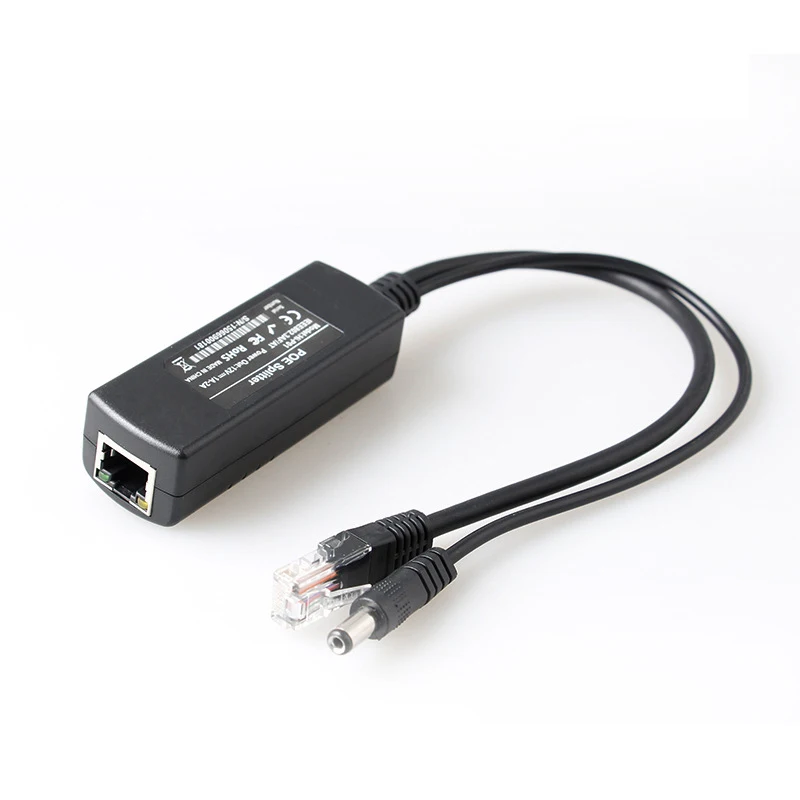 48 V 52 v до 12 V Изолированные PoE Splitter IEEE802.3af/at для видеонаблюдения ip-камера Питание poe splitter 12 v ip