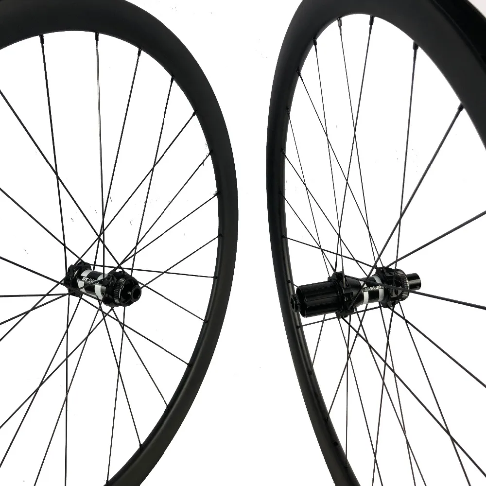 Cheap Center lock carbon wheels 35mm 38mm 45mm 50mm 60mm 88mm clincher cyclocross road wheelset Disc brake thru axle 100X12mm,142X12mm 3