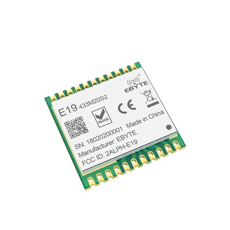 SX1278 LoRawan LoRa 433 МГц модуль 20dMm E19-433M20S2 SMD беспроводной передачи SPI интерфейс большой диапазон отверстие для штампа