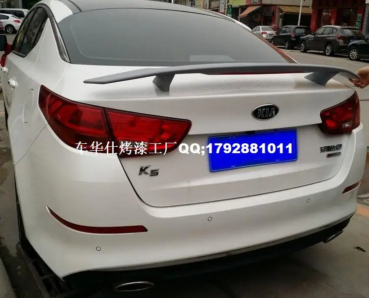 

For kia Optima K5 2011-2017 LED Rear Wing Spoiler, Trunk Boot Wings Spoilers ABS Gray primer