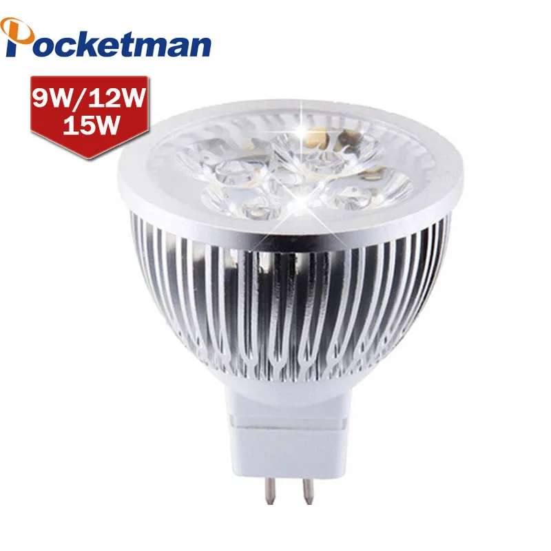 MR16 GU5.3 LED spot light lamp 12V 220V 110V 9W 12W 15W LED Spotlight Bulb Lamp GU 5.3 led bulb light Lampada - AliExpress