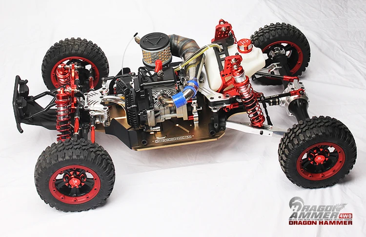 Ковш 1/5 4WD Dragon Hammer пустынный грузовик 2,0 задний прямой мост газовый грузовик RTR Rc автомобиль 36cc двигатель с двумя 65 кг сервопривод