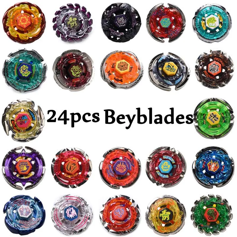 

24pcs/set Spin Tops Beyblades Metal Funsion 4D Without Launcher Beyblades Spinning Top Gift Toys For Children #E