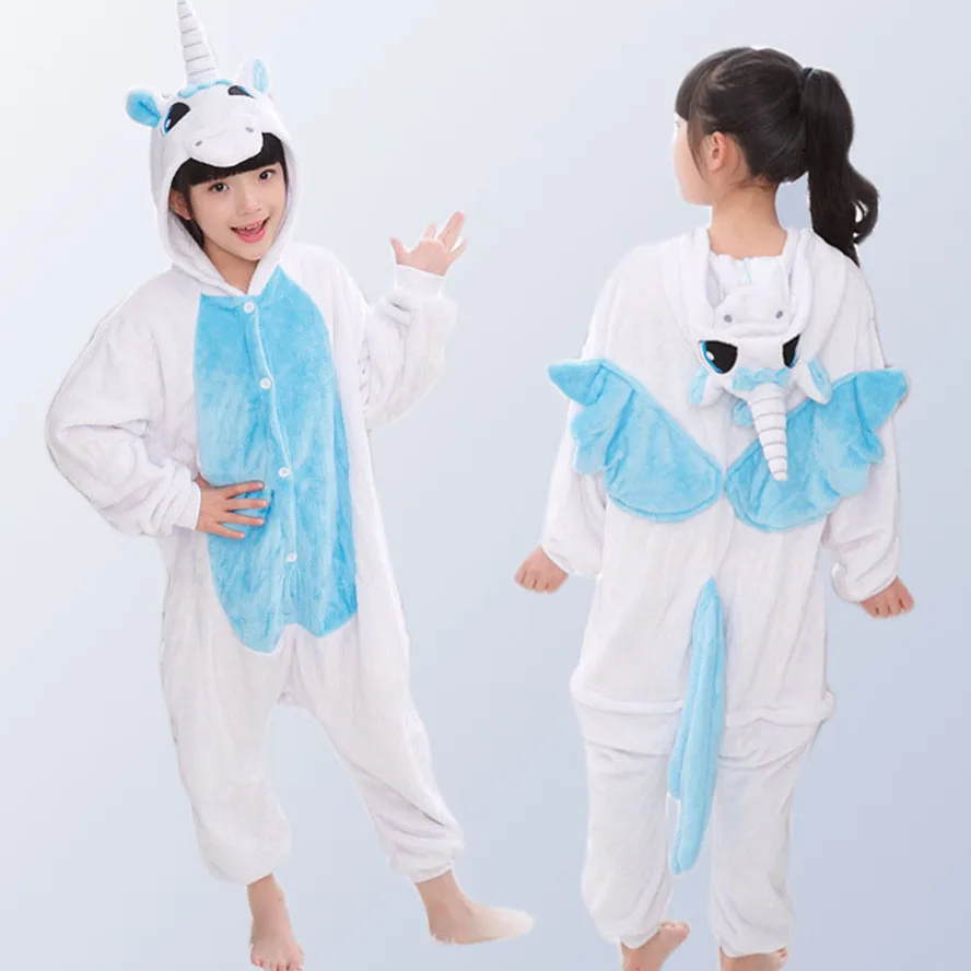 Baby Boys Girls Pajamas warm Winter animal Pajamas for Kids 5 7 9 11 13