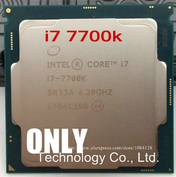 Для процессора Intel Core i7 7700K 4,20 ГГц 8 МБ кэш четырехъядерный разъем LGA 1151 четырехъядерный настольный I7-7700KCPU