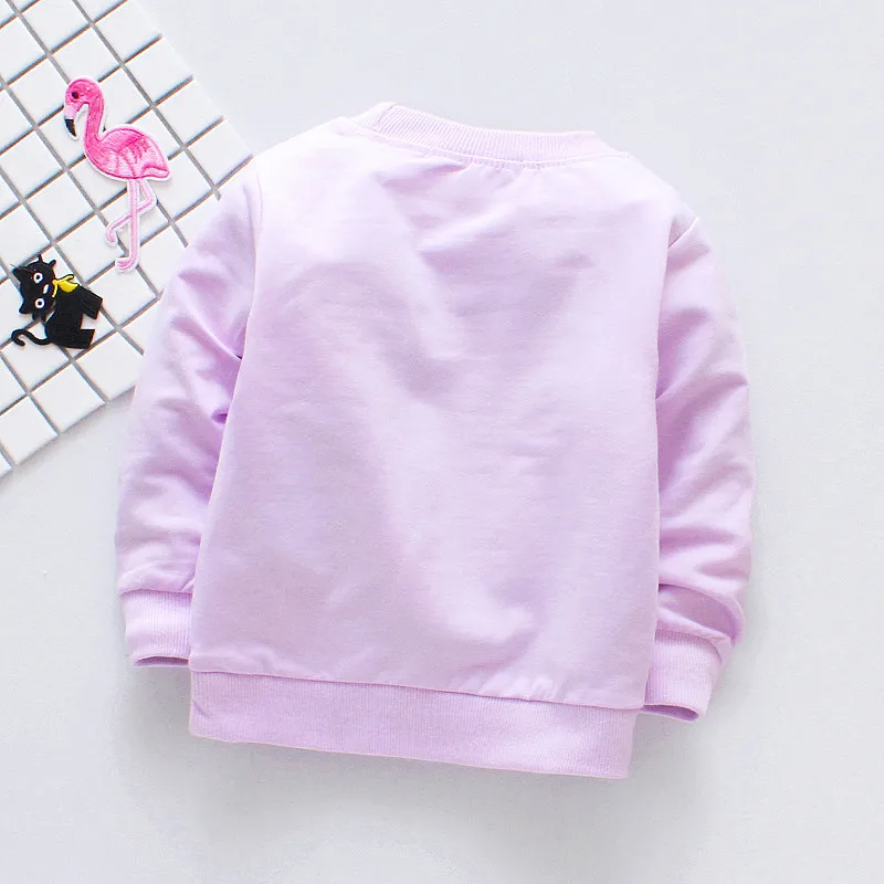 Girls Long Sleeve Spring Rabbit T-shirts Fashion Tops Children Outwear Fanfiluca