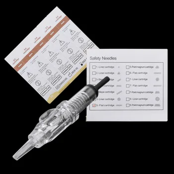 

Permanent Makeup Cartridge Needles 5F 0.3mm Microblading Eyebrow Lip Tattoo Cartridge Needles For Tattoo Machine Kit Airst