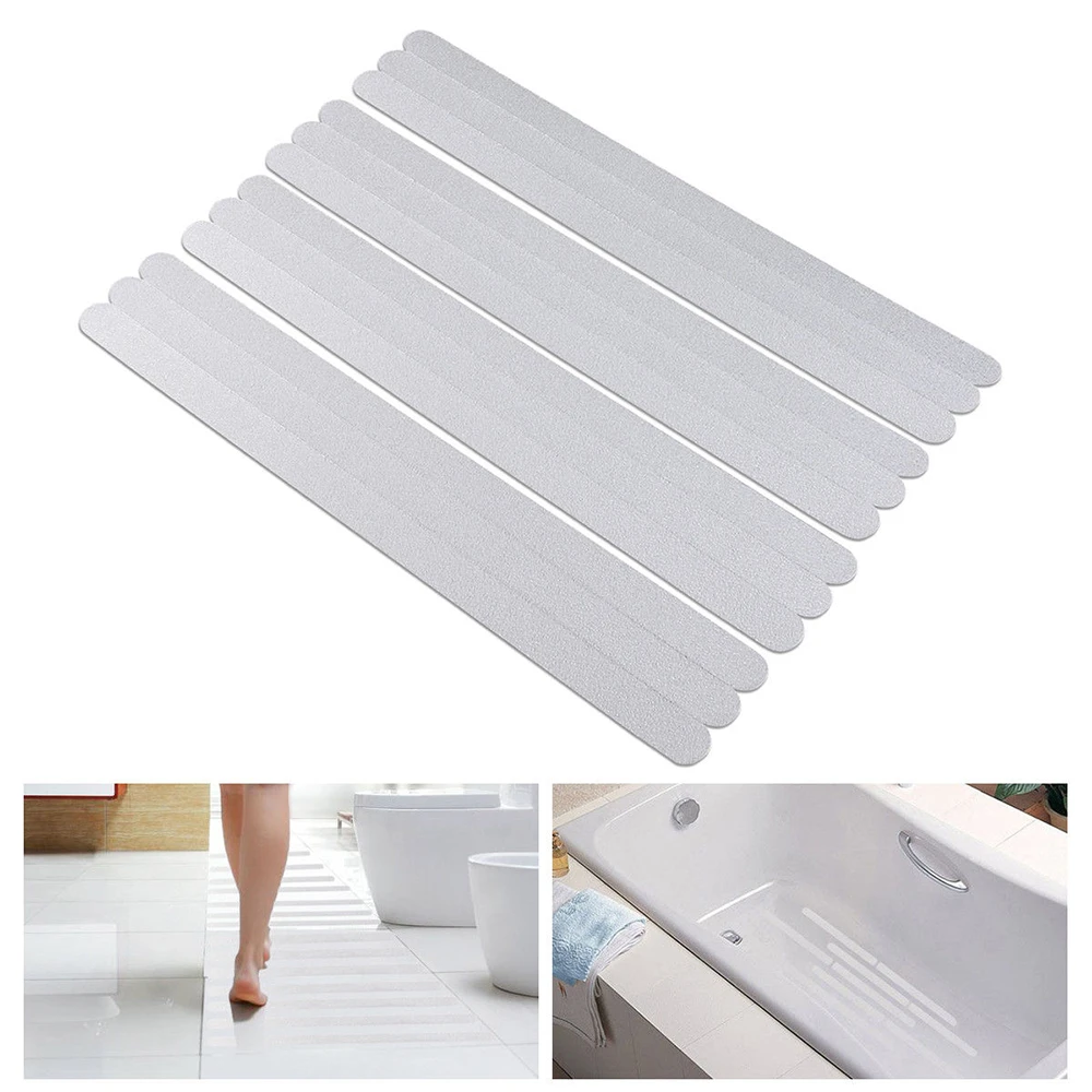 stoom Willen Groenten 12pcs Anti Slip Rubber Bath Mat 20x2cm Transparent Non Slip Shower Strips  Flooring Safety Tape Mat PVC Anti Slip Bathroom Strip| | - AliExpress