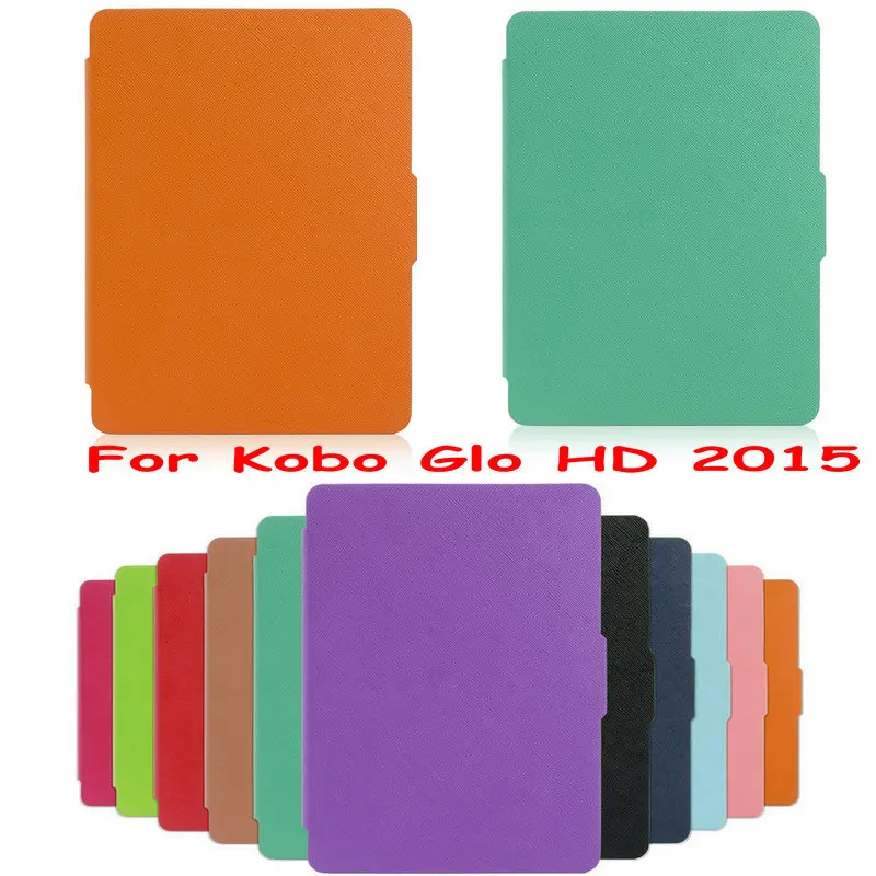 

Kobo Glo HD Ultra thin Protective Case Leather Cover Case funda for Kobo Glo HD (2015) with Auto Wake Sleep 200pcs
