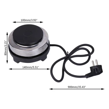 220V 500W Elettrico Mini Stufa Piastra Calda Multifunzione Da Cucina Caffè Riscaldatore New Mar28 1