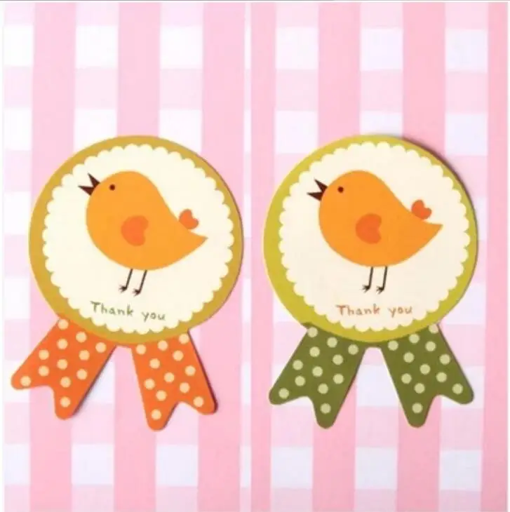 

80pcs/lot NEW Kawaii yellow chicks" Thank you" sticker For cakes muffins cokkies & Chocolates Seal stickers packaging