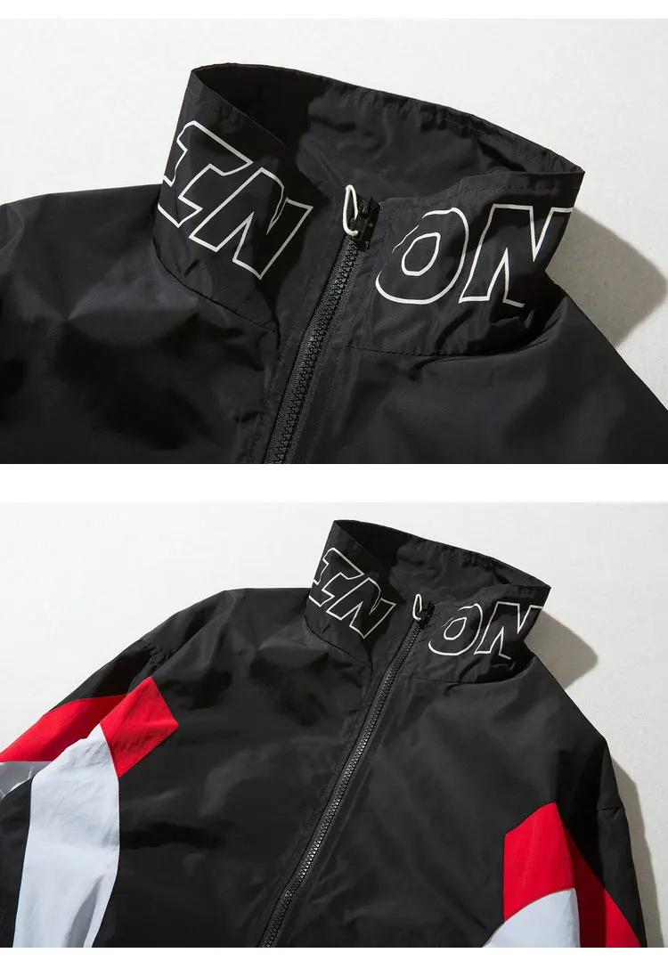 Vintage Color Block Zip Up Jackets 3