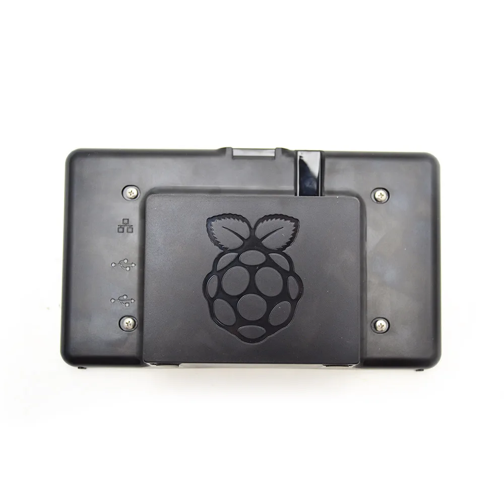 Чехол для сенсорного экрана Raspberry Pi 7 дюймов черный для Raspberry Pi 3b/3b+, только чехол не включает экран