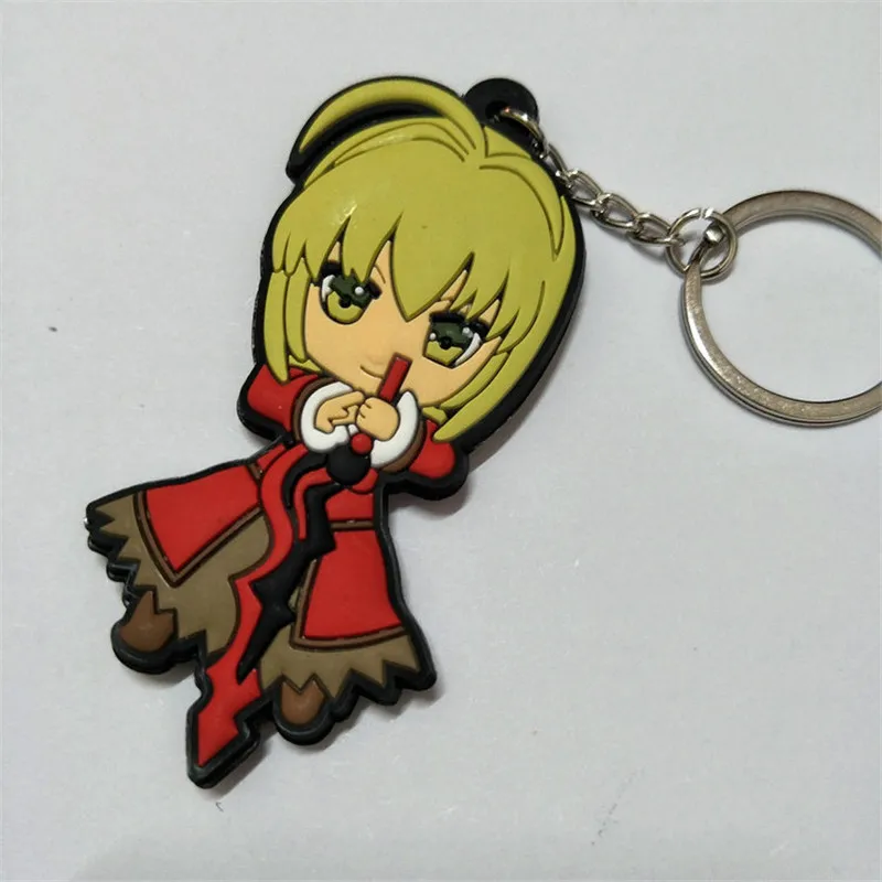 Anime Black Rock Shooter Figures Toys PVC Keychain Keyring Key Bag Pendant Dolls 10pcslot 6-8cm (11)