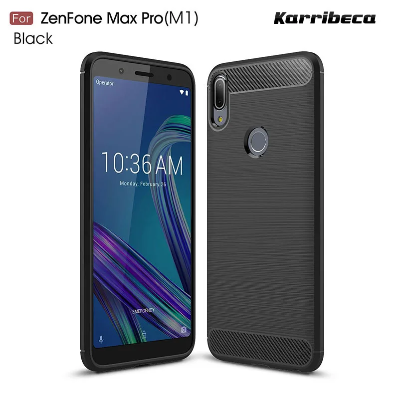 carbon fiber silicone case zenfone max pro zb601kl (14)