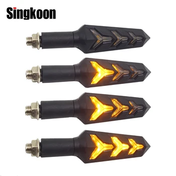 

Flowing flicker led motorcycle turn signal Lights Blinkers clignotant moto FOR suzuki gladius chopper custom gsf 600 boulevard