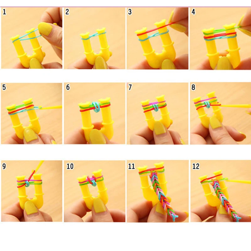 price cut 600pcs rubber loom bands girl gift for children elastic band for weaving lacing bracelet toy gum fo