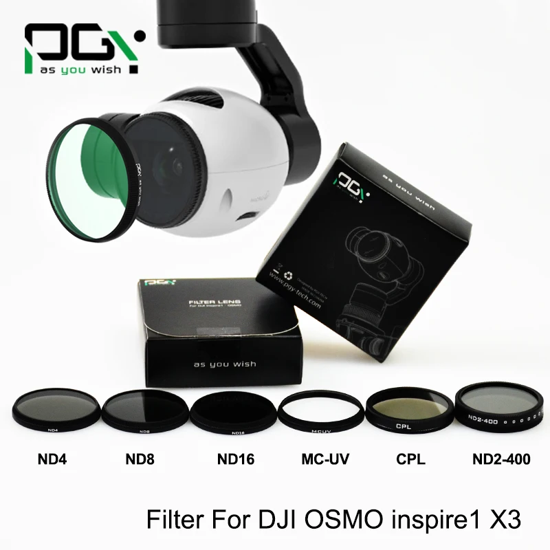 bilder für Objektiv Filter für DJI OSMO X3 inspire1 Professionellen Erweiterte kameraausrichtung ND2-400 ND4 ND8 ND16 CPL MC-UV drone teile zubehör bilder für Objektiv Filter für DJI OSMO X3 inspire1 Professionellen Erweiterte kameraausrichtung ND2-400 ND4 ND8 ND16 CPL MC-UV drone teile zubehör