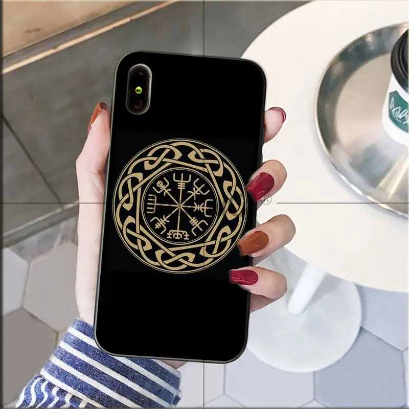 Ruicaica Viking Vegvisir Odin нордический ТПУ мягкий силиконовый черный чехол для телефона для iPhone X XS MAX 6 6S 7 7plus 8 8Plus 5 5S XR