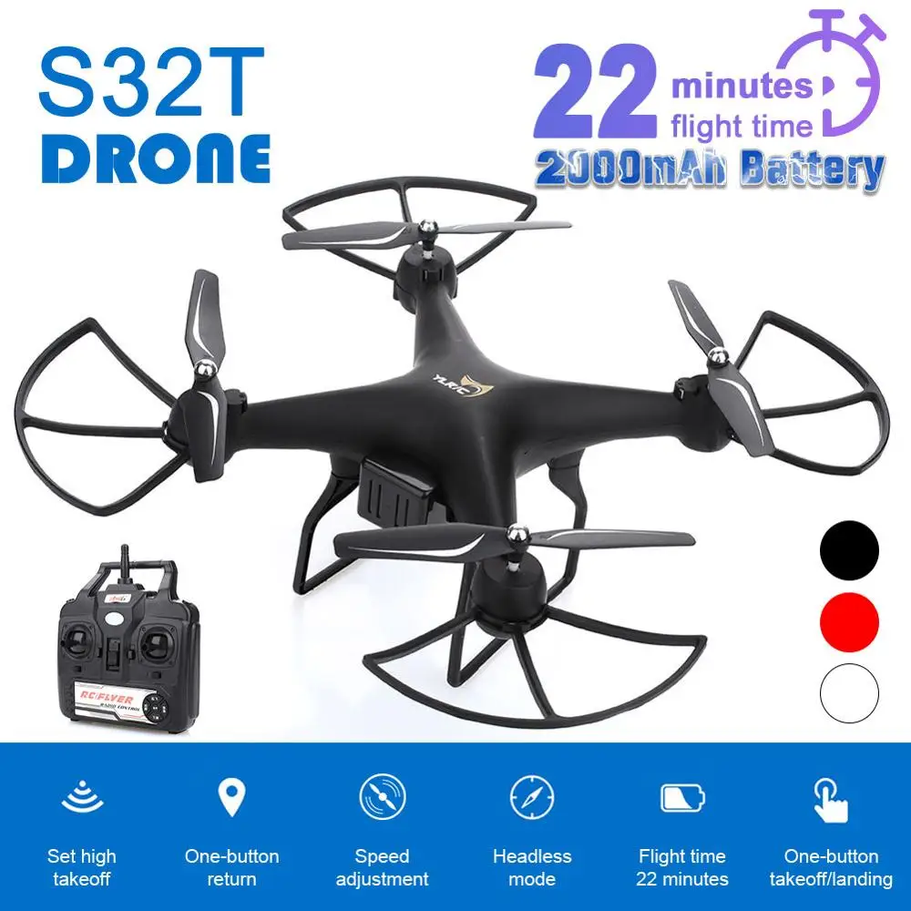 Dron 4 K S32T Cámara giratoria cuadricóptero HD fotografía aérea presión sobre una llave de aterrizaje vuelo 22 minutos Cámara drone