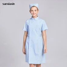 Медицинское белое пальто с коротким рукавом, женское медицинское пальто, Униформа, медицинская лабораторная куртка, больница, доктор, тонкое, несколько цветов, медицинская медсестра
