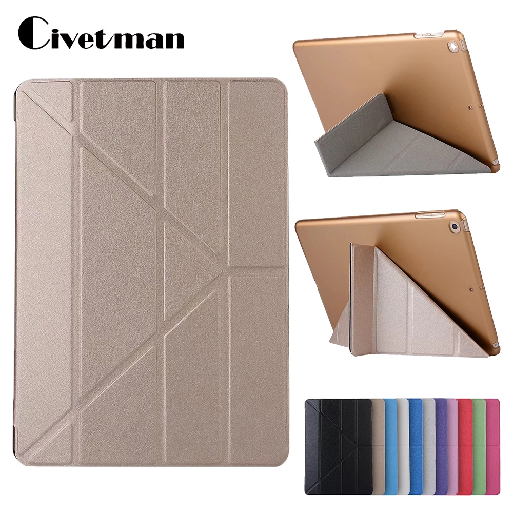 Case for iPad 2018 Cover PC Hard Shell for Apple iPad 2017 Case 9.7 inch PU + PC for New iPad 2017/2018 Case,A1893,A1954,A1822