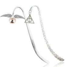 Wing Snitch металлическая Закладка Дары Смерти Гарри очарование моды Биндер индексный разделитель для фанатов книги Marque Page mate Marker