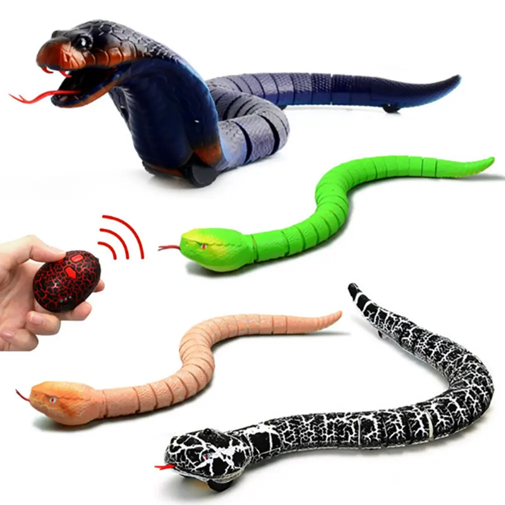

Remote Control Snake Rattlesnake Animal Trick Terrifying Mischief Toy Rechargeable Funny Joke Gift Drop Shipping