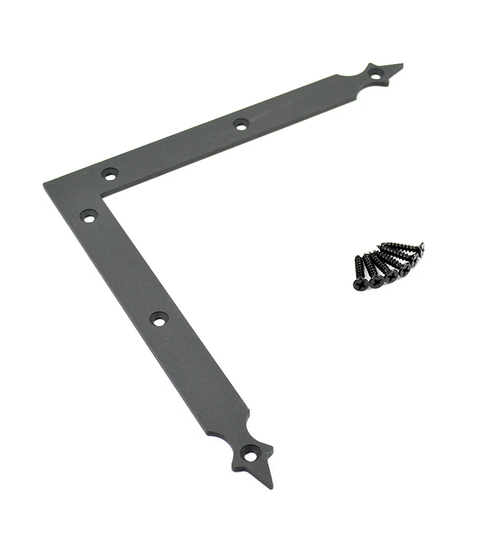 DIYHD 7 5/8'' barn door slab L bracket sliding barn door decorative