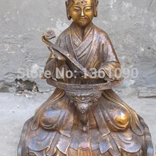 Xd 001283 1" Китай Бронза позолоченный Даосских бессмертных Юань-ши тянь-цзун Юань ши tian зун Санкт статуя