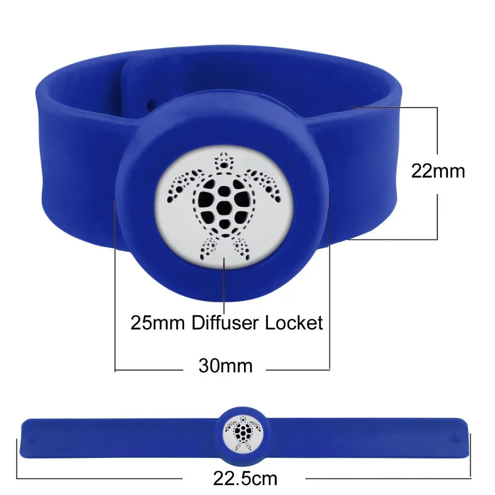 ZP-BS934-0 Silicone Diffuser Locket Bracelet-8