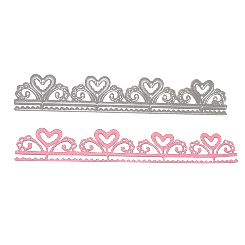 

Lace Heart Edge Border Cutting Dies For Scrapbooking Envelope Template Greeting Card Die Cut Embossing Dies Craft Paper DIY