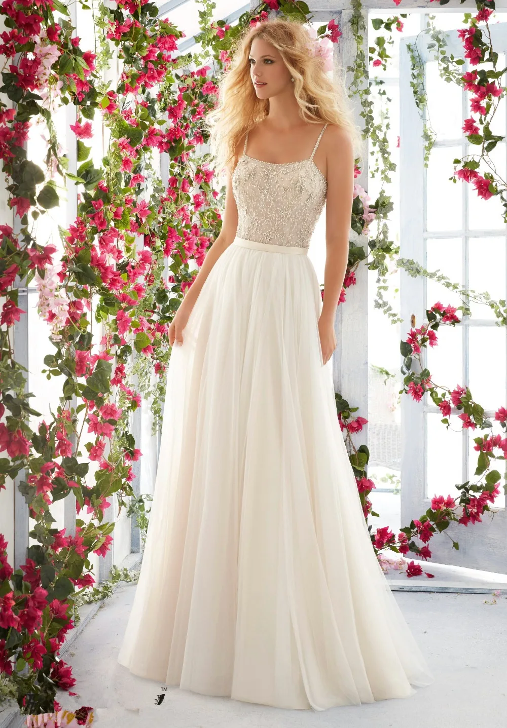 Flowing a Line Wedding Dresses