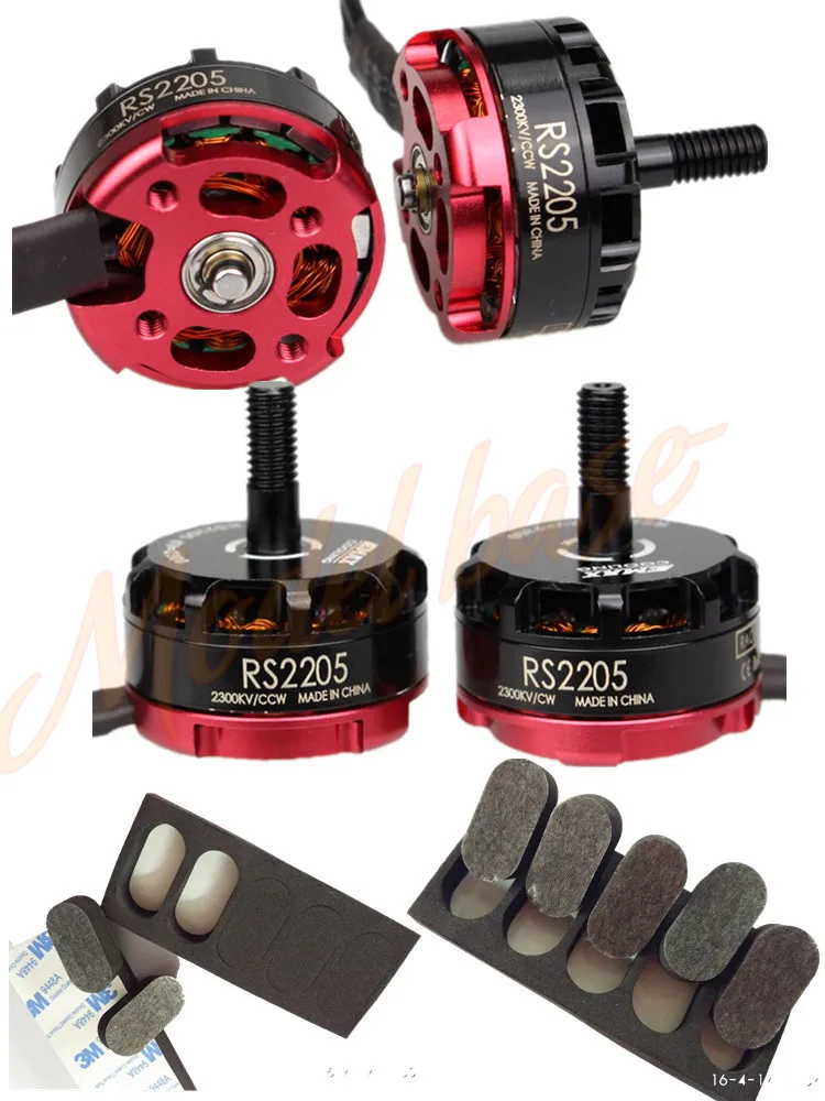 

4pcs-EMAX RS2205 2300KV brushless Motor + 20pcs 3M landing pads for DIY 250 FPV Racing Quadcopter